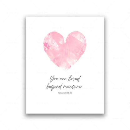 Sun, Rainbow and Heart - Christian Nursery Wall Art